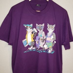 Vintage cat tee